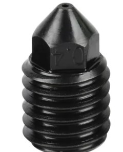 boquilla acero endurecido 0,4 mm X1